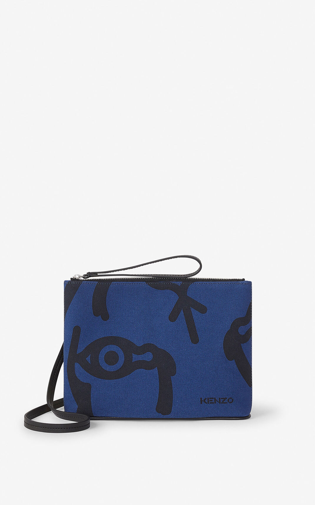 Kenzo Arc καμβας pouch and shoulder strap τσάντα ώμου ανδρικα μπλε | GR799737